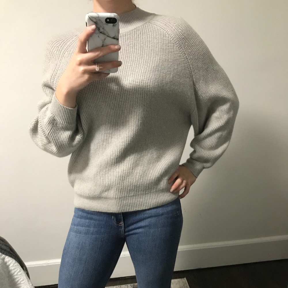 Lucky Brand Grey Oversized Sweater